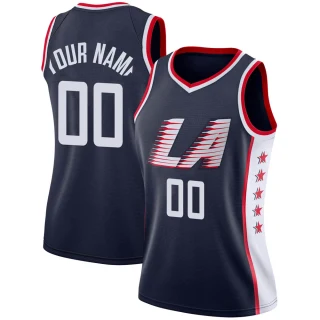 Women's Custom Los Angeles Clippers Navy Swingman Custom 2018/19 Jersey - City Edition