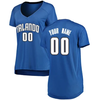 Women's Custom Orlando Magic Royal Fast Break Custom Jersey - Icon Edition