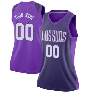 Women's Custom Phoenix Suns Purple Swingman Custom Jersey - City Edition