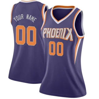 Women's Custom Phoenix Suns Purple Swingman Custom Jersey - Icon Edition