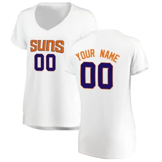 Women's Custom Phoenix Suns White Fast Break Custom Jersey - Association Edition