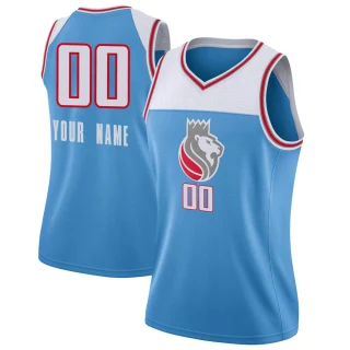 Women's Custom Sacramento Kings Blue Swingman Custom Jersey - City Edition