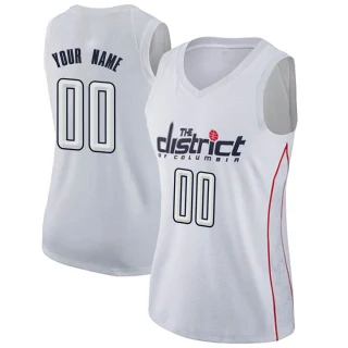 Women's Custom Washington Wizards White Swingman Custom Jersey - City Edition