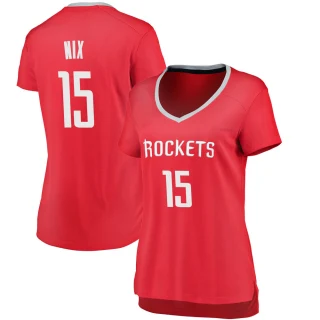 Women's Daishen Nix Houston Rockets Red Fast Break Jersey - Icon Edition