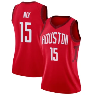 Women's Daishen Nix Houston Rockets Red Swingman 2018/19 Jersey - Earned Edition