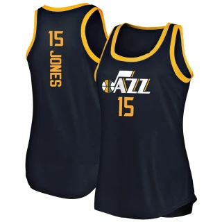 Women's Damian Jones Utah Jazz Navy Fast Break Tank Jersey - Icon Edition