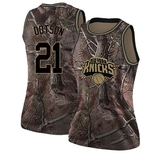 Women's Damyean Dotson New York Knicks Camo Swingman Realtree Collection Jersey