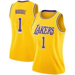 Women's D'Angelo Russell Los Angeles Lakers Gold Swingman 2018/19 Jersey - Icon Edition