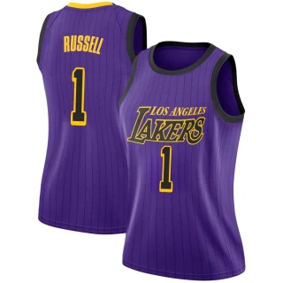 Women's D'Angelo Russell Los Angeles Lakers Purple Swingman 2018/19 Jersey - City Edition