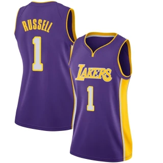 Women's D'Angelo Russell Los Angeles Lakers Purple Swingman Jersey - Statement Edition