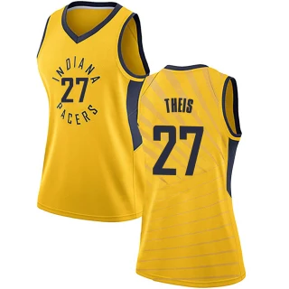 Women's Daniel Theis Indiana Pacers Gold Swingman Jersey - Statement Edition