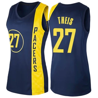 Women's Daniel Theis Indiana Pacers Navy Blue Swingman Jersey - City Edition