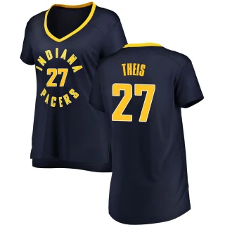 Women's Daniel Theis Indiana Pacers Navy Fast Break Jersey - Icon Edition