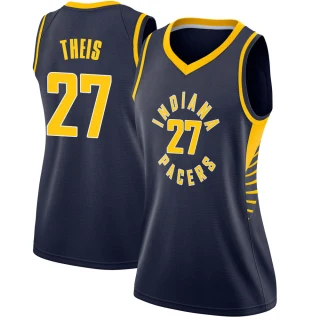 Women's Daniel Theis Indiana Pacers Navy Swingman Jersey - Icon Edition