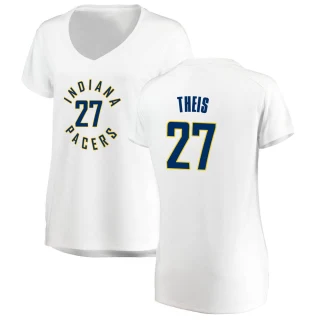 Women's Daniel Theis Indiana Pacers White Fast Break Jersey - Association Edition