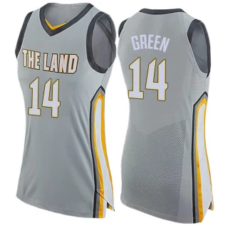 Women's Danny Green Cleveland Cavaliers Green Swingman Gray Jersey - City Edition