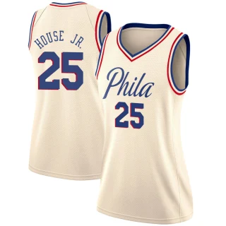 Women's Danuel House Jr. Philadelphia 76ers Cream Swingman Jersey - City Edition