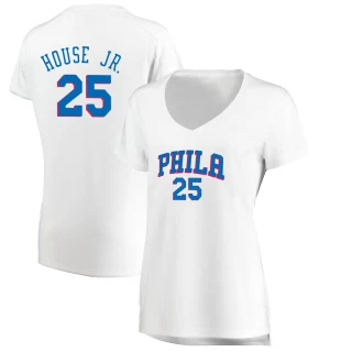Women's Danuel House Jr. Philadelphia 76ers White Fast Break Jersey - Association Edition