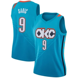 Women's Dario Saric Oklahoma City Thunder Swingman Turquoise 2018/19 Jersey - City Edition