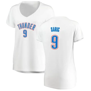 Women's Dario Saric Oklahoma City Thunder White Fast Break Replica Jersey - Association Edition