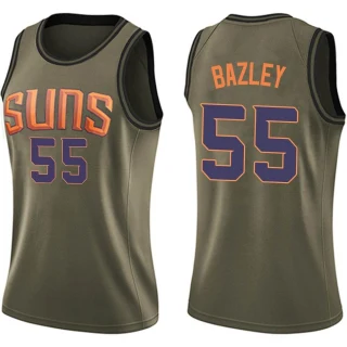 Women's Darius Bazley Phoenix Suns Green Swingman Salute to Service Jersey