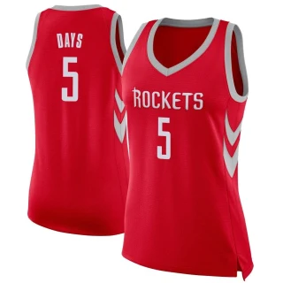 Women's Darius Days Houston Rockets Red Swingman Jersey - Icon Edition