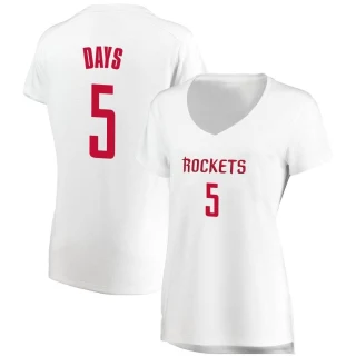 Women's Darius Days Houston Rockets White Fast Break Jersey - Association Edition