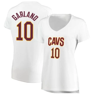 Women's Darius Garland Cleveland Cavaliers White Fast Break Jersey - Association Edition
