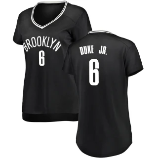 Women's David Duke Jr. Brooklyn Nets Black Fast Break Jersey - Icon Edition