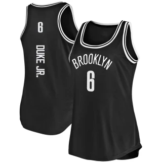 Women's David Duke Jr. Brooklyn Nets Black Fast Break Tank Jersey - Icon Edition