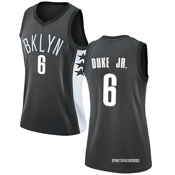 Women's David Duke Jr. Brooklyn Nets Gray Swingman Jersey - Statement Edition