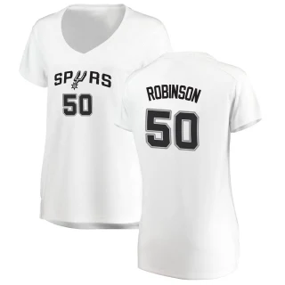 Women's David Robinson San Antonio Spurs White Fast Break Jersey - Association Edition