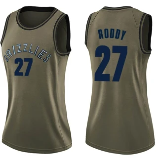 Women's David Roddy Memphis Grizzlies Green Swingman Salute to Service Jersey
