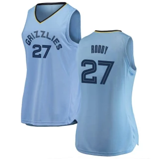 Women's David Roddy Memphis Grizzlies Light Blue Swingman 2018/19 Jersey - Statement Edition