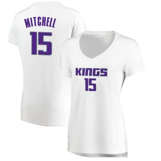 Women's Davion Mitchell Sacramento Kings White Fast Break Jersey - Association Edition