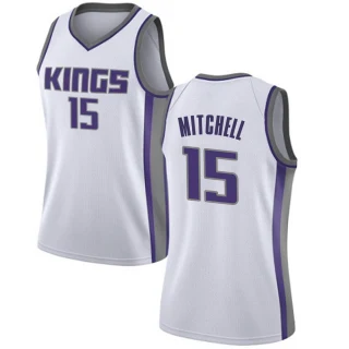 Women's Davion Mitchell Sacramento Kings White Swingman Jersey - Association Edition
