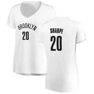 Women's Day'Ron Sharpe Brooklyn Nets White Fast Break Jersey - Association Edition