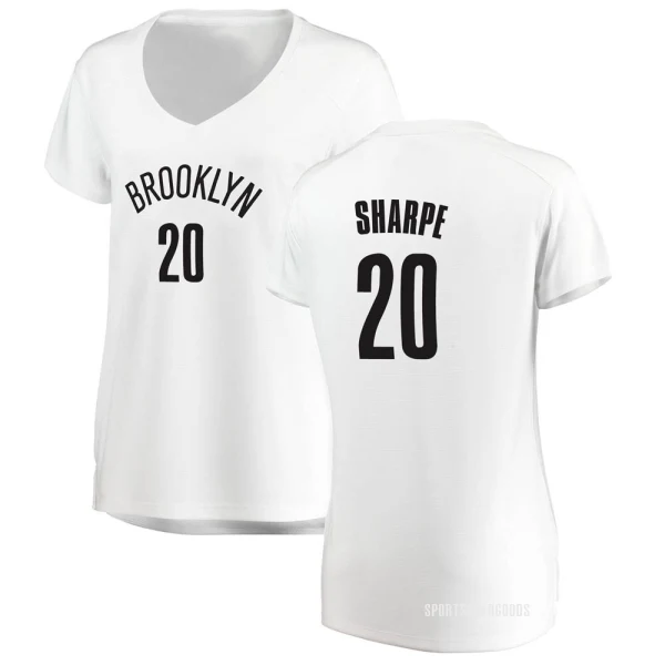 Women's Day'Ron Sharpe Brooklyn Nets White Fast Break Jersey - Association Edition