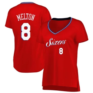 Women's De'Anthony Melton Philadelphia 76ers Red Fast Break Jersey - Statement Edition