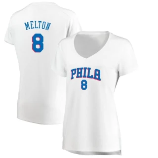 Women's De'Anthony Melton Philadelphia 76ers White Fast Break Jersey - Association Edition