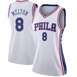 Women's De'Anthony Melton Philadelphia 76ers White Swingman Jersey - Association Edition