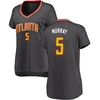Women's Dejounte Murray Atlanta Hawks Black Fast Break Jersey - Icon Edition