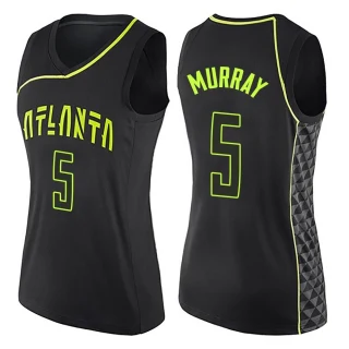 Women's Dejounte Murray Atlanta Hawks Black Swingman City Edition Jersey