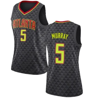 Women's Dejounte Murray Atlanta Hawks Black Swingman Jersey - Icon Edition