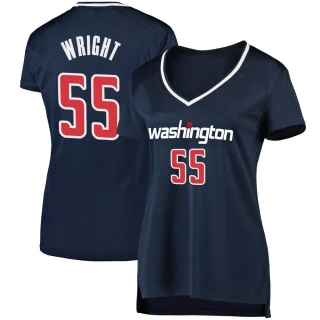 Women's Delon Wright Washington Wizards Navy Fast Break Jersey - Statement Edition