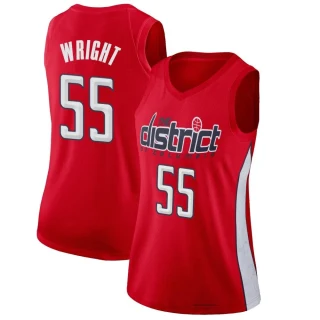 Women's Delon Wright Washington Wizards Red Swingman 2018/19 Jersey - Earned Edition