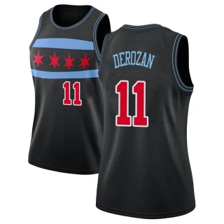 Women's DeMar DeRozan Chicago Bulls Black Swingman 2018/19 Jersey - City Edition