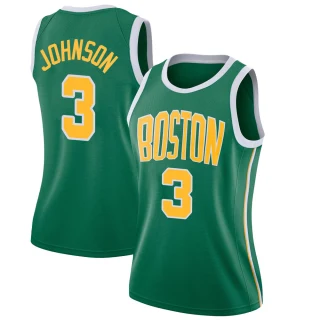 Women's Dennis Johnson Boston Celtics Green Swingman 2018/19 Jersey - Earned Edition