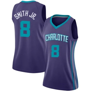 Women's Dennis Smith Jr. Charlotte Hornets Purple Swingman Jordan Brand Jersey - Statement Edition
