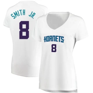Women's Dennis Smith Jr. Charlotte Hornets White Fast Break Jersey - Association Edition